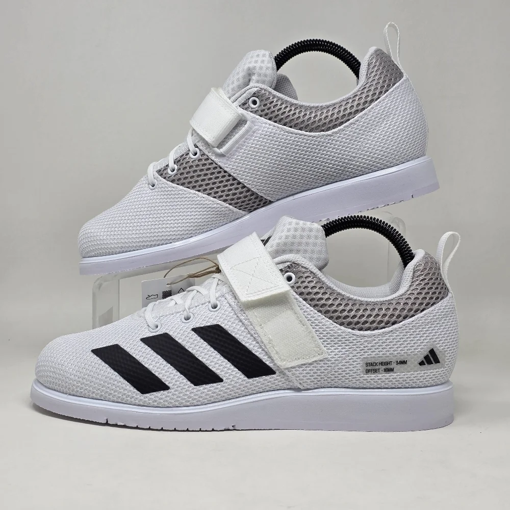 Adidas Powerlift 5 Powerlifting Weightlifting Shoes White GY8919 Men Size 16 New